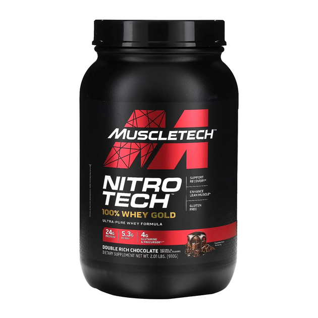 MuscleTech Nitro Tech 100% Whey Gold 908g Šokolaad — Chocolate — Powder - image 1 of 2