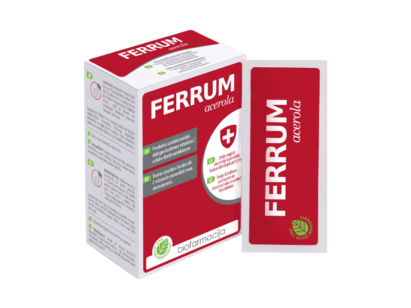 Ferrum acerola mikroniseeritud raudpürofosfaat, 28 pakki
