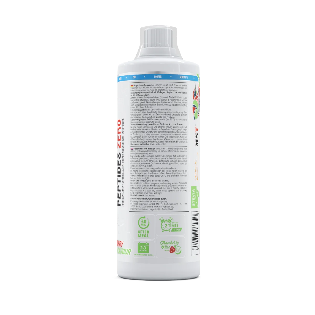 MST Fish Collagen Peptides + Verisol® 1000 ml Maasika-kiivi view 3