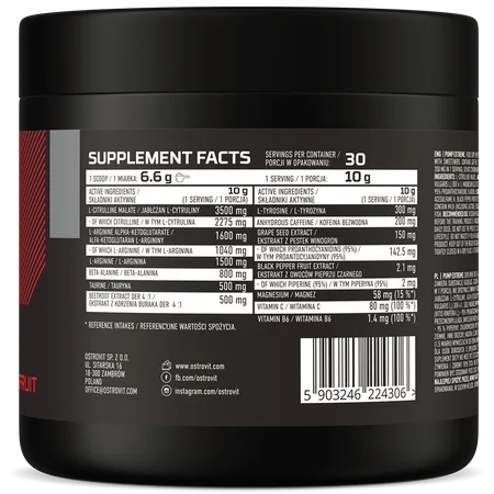 OstroVit Pump extreme 300g Greip — Powder view 2