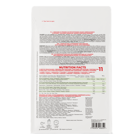 OstroVit Vegan Meal Shake 1000g Maasikas — Strawberry — Powder view 3