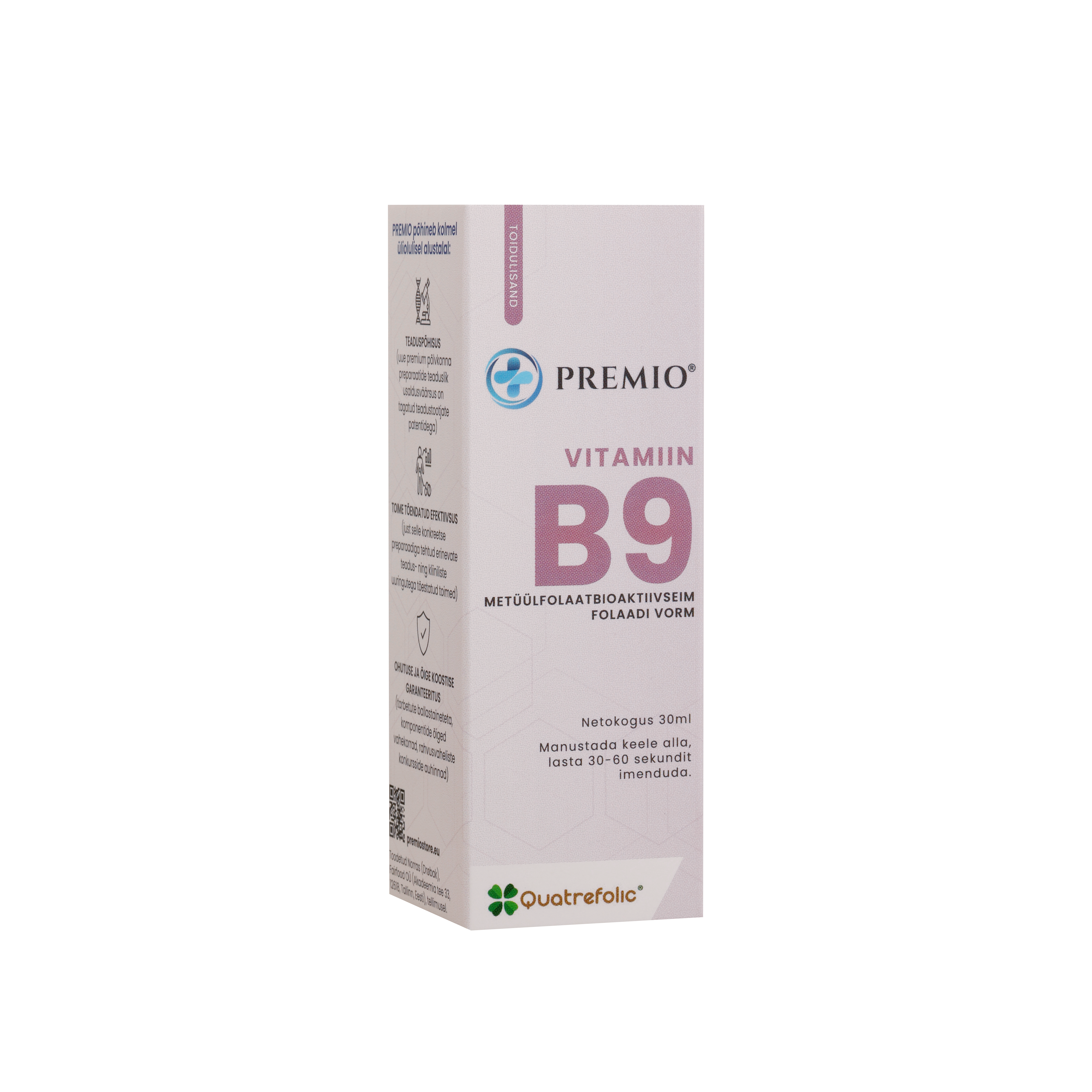 PREMIO® folaat (Quatrefolic® vitamin B9) view 2
