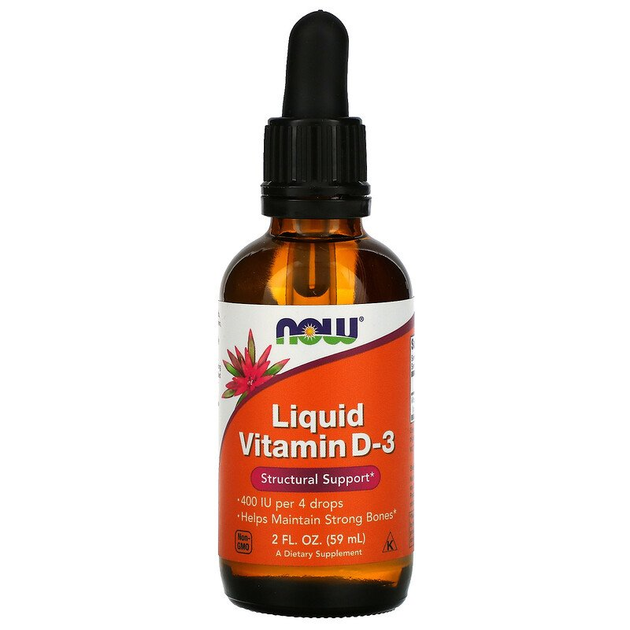 NOW Liquid Vitamin D-3 59ml — Liquid - image 1 of 2