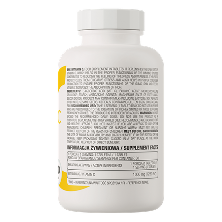 OstroVit Vitamin C 30tabs — Tabs view 3