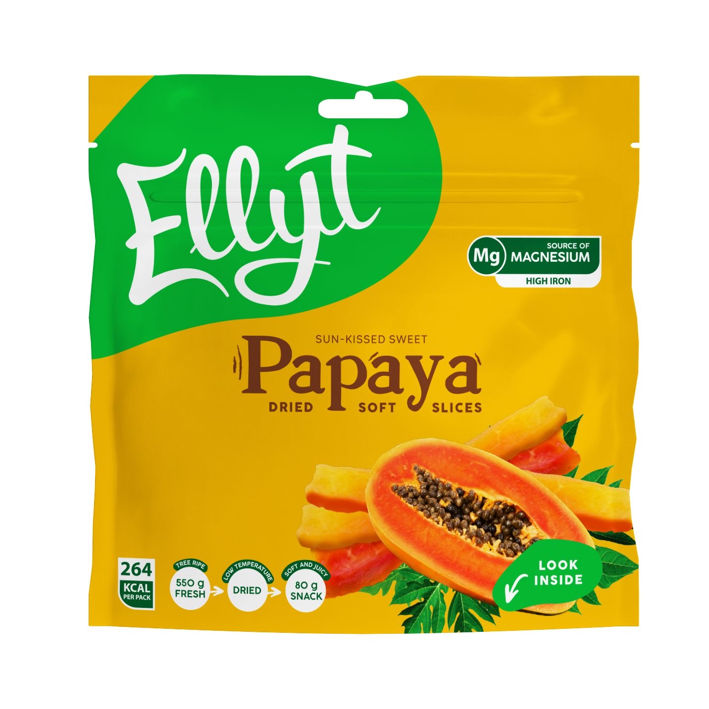 Pehme kuivatatud papaia 80g — Snack view 1