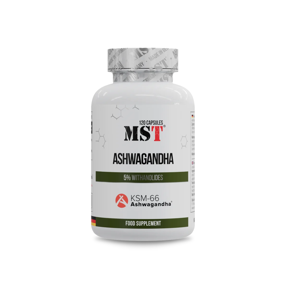 MST Ashwagandha KSM66 120caps — Capsules - image 1 of 4