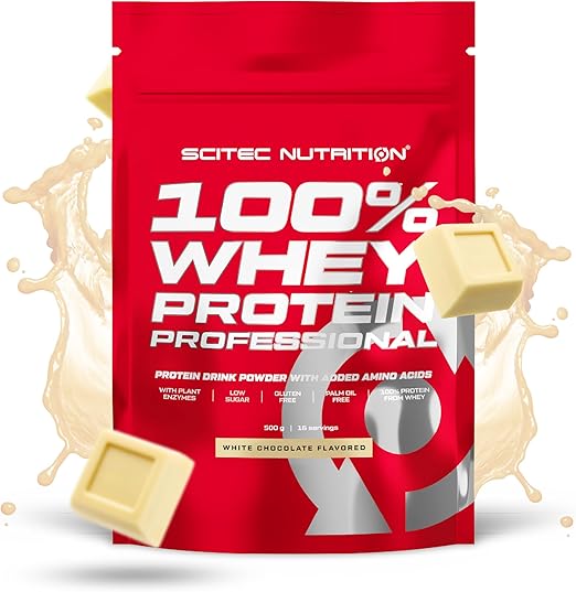 Scitec 100% Whey Protein Professional 500g Pistaatsia valge šokolaad