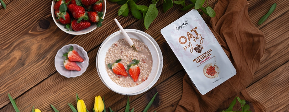 OstroVit Oat my day 200g Maasikas — Strawberry — Powder view 2