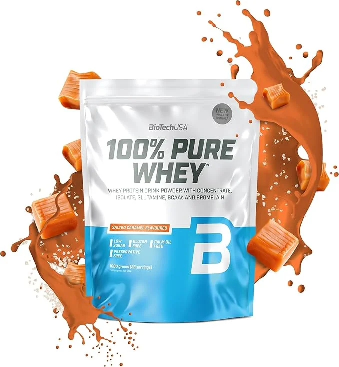 BIOTECHUSA 100% PURE WHEY 1000g Soolatud karamell — Caramel — Powder - image 1 of 2