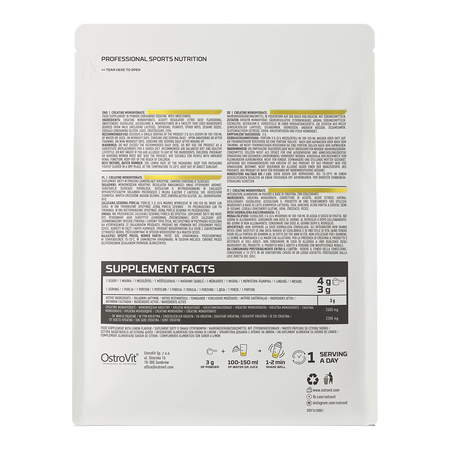 OstroVit Creatine monohydrate 500g Sidrun — Lemon — Powder view 3