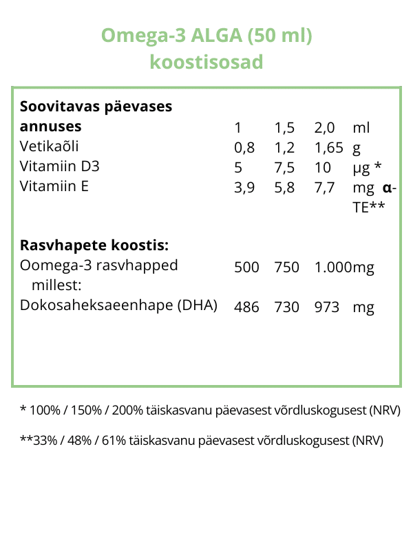 Omega-3 Alga, õli, 50 ml — Capsules view 4