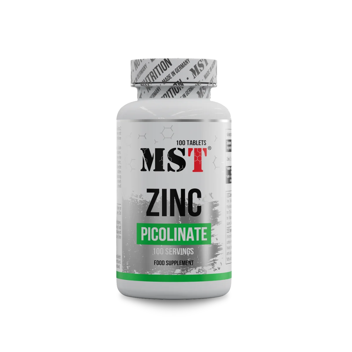 MST Zinc Picolinate 100tabs — Tabs view 1