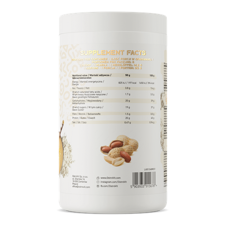 OstroVit Delicious Shake + Vitamin 400g Maapähkel — Powder view 3