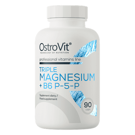 OstroVit Triple Magnesium + B6 P-5-P 90caps