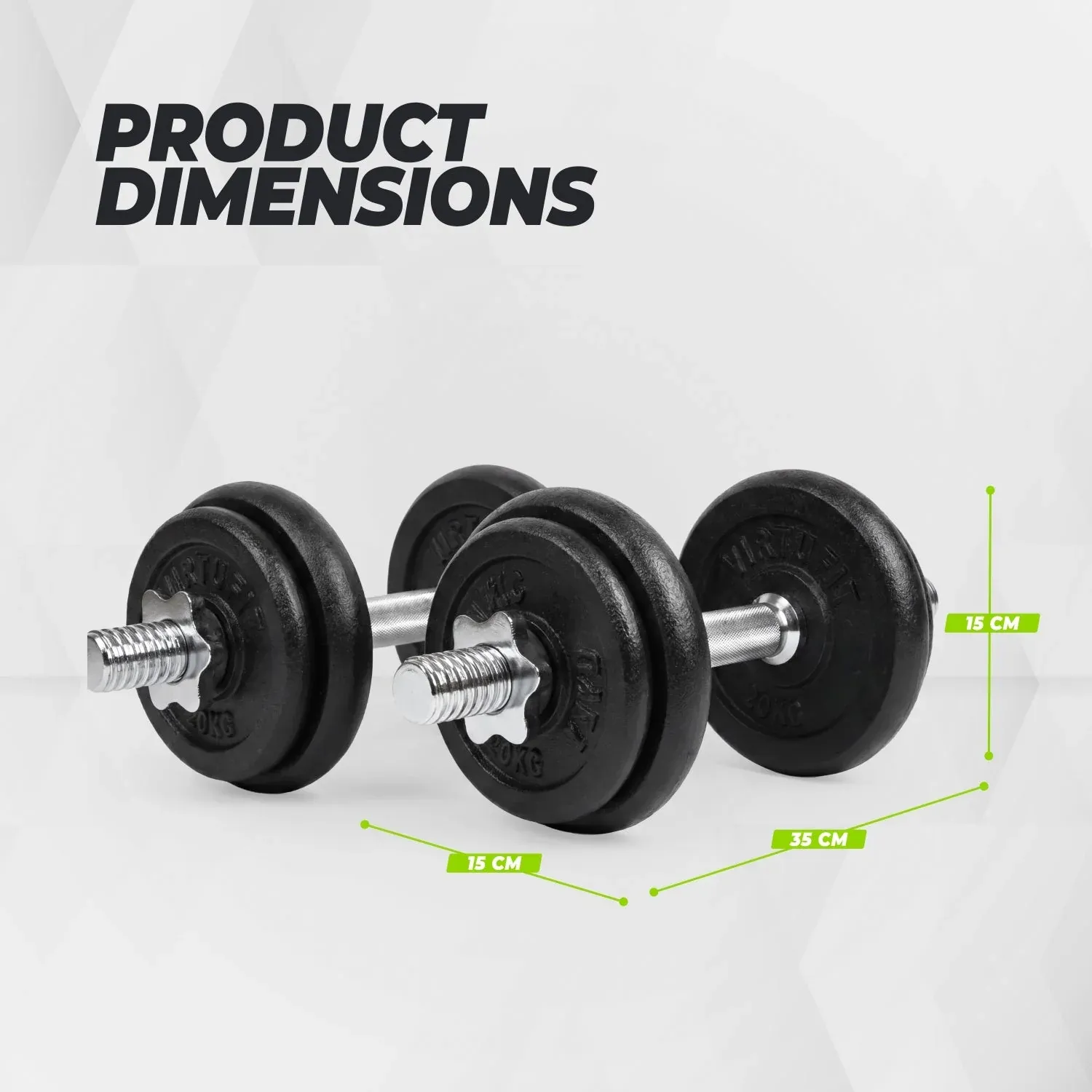 Reguleeritavad VirtuFit Adjustable Dumbbell Set Pro 2 x 10 kg view 2