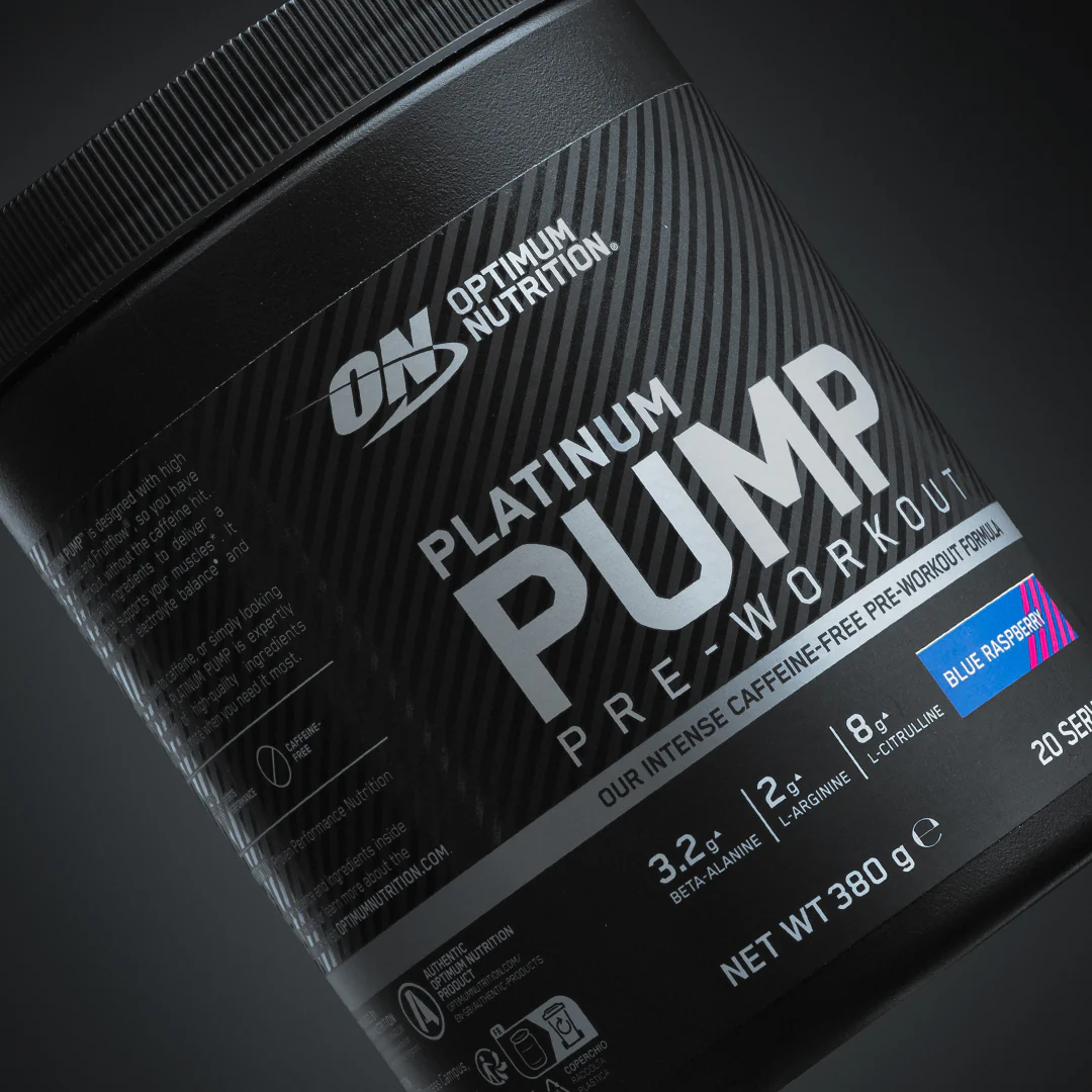 Optimum Nutrition Platinum Pump Pre-workout 380g Sinine vaarikas — Blue Raspberry — Powder view 2