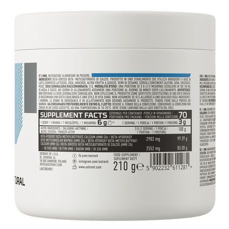 OstroVit HMB 210g Naturaalne — Unflavored — Powder view 3