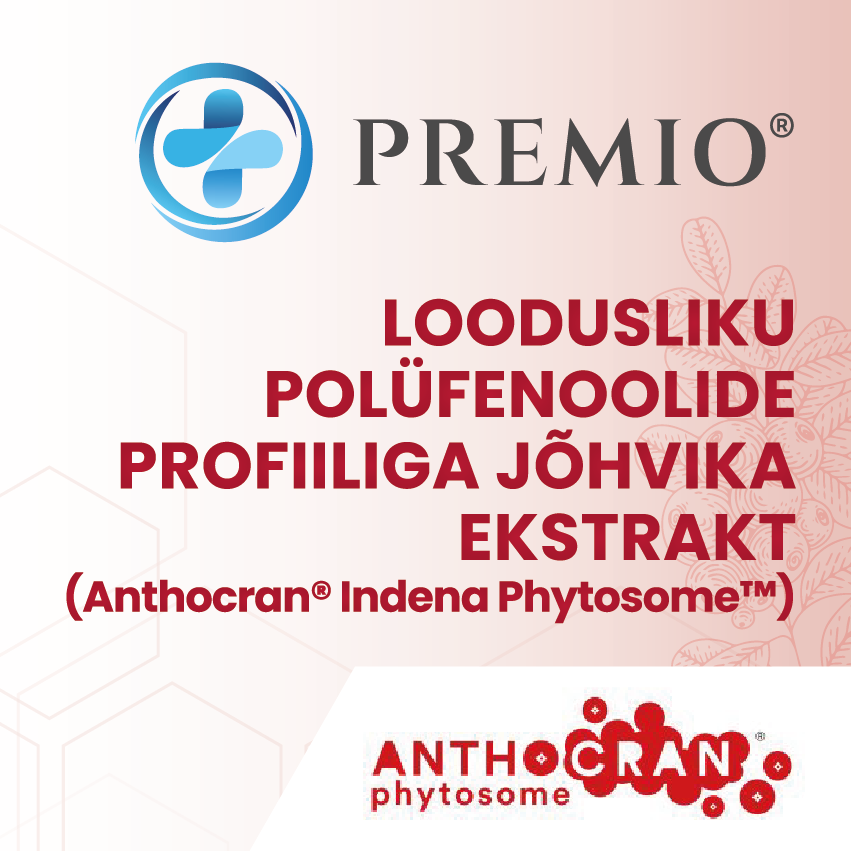PREMIO® polüfenoolide loodusprofiiliga jõhvika ekstrakt (Anthocran® Indena Phytosome™) view 1