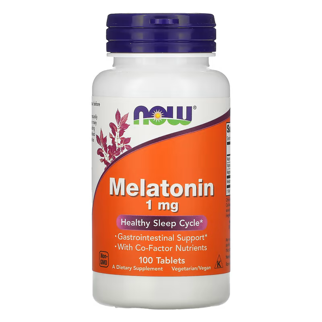 NOW Melatonin 1mg Complex 100tabs — Tabs view 1