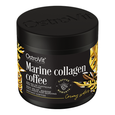 OstroVit Coffee with Marine Collagen 150g Kreemilised vahvlid — Cream Wafers — Powder view 2