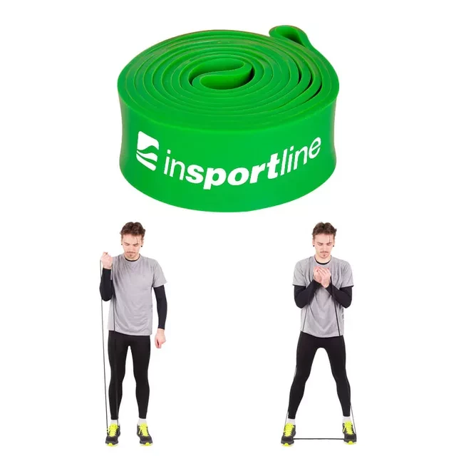 Venituskumm/treeningkumm Resistance Band inSPORTline Hangy 44 mm Heavy roheline view 2